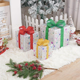 Shenzhi Tech 3 Pcs LED Gift Box Lights, Battery-powered Dimmable Christmas Decoration DIY Night Light - Perfect For Christmas New Years Day