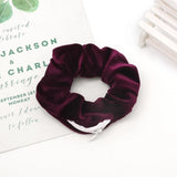 1 Piece Fashionable Velvet Elasticated Hair Scrunchie Style Purse With Zipper Hair Band Hair Accessory