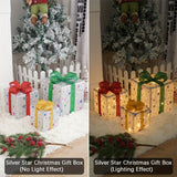 Shenzhi Tech 3 Pcs LED Gift Box Lights, Battery-powered Dimmable Christmas Decoration DIY Night Light - Perfect For Christmas New Years Day