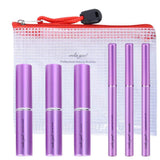 Retractable 6 Piece Travel Makeup Brush Set Beauty Tool Kit with CoverRetractable 6 Piece Travel Makeup Brush Set Beauty Tool Kit with Cover and Case.
Professional minature brushes that are perfect  for everyday makeup application thatlavishhairandbeauty.comRetractable 6 Piece Travel Makeup Brush Set Beauty Tool Kit