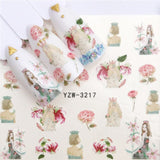 New Style Nail Sticker Water Decals Plum / Flower /Pig / Animal / Cartoon Transfer Nail Art Decoration