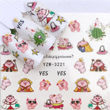 New Style Nail Sticker Water Decals Plum / Flower /Pig / Animal / Cartoon Transfer Nail Art Decoration