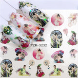 New Style Nail Sticker Water Decals Plum / Flower /Pig / Animal / Cartoon Transfer Nail Art Decoration