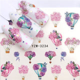 New Style Nail Sticker Water Decals Plum / Flower /Pig / Animal / Cartoon Transfer Nail Art Decoration