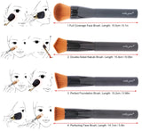 Multipurpose Makeup Brush Set For Face Powder, Blusher & Foundation Makeup Tool Set