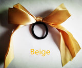 1 Piece Satin Ribbon Bow Scrunchie Style Ponytail Hair Band Hair Styling Accessory