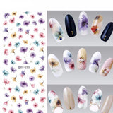 1 Sheet Gradient Nail Art Water Decals Transfer Stickers In Colorful FA quality Nail Art Decal that comes in a variety of colours and designs.This  pattern is a Gradient Floral Colorful Fantasy FlowersDesign.
Suitable for fingers and tlavishhairandbeauty.com1 Sheet Gradient Nail Art Water Decals Transfer Stickers