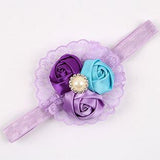 Roses With Lace & Imitation Pearl Headband Hair Accessory