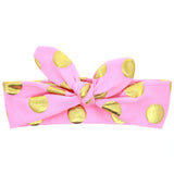 Girls Polka Dot Knot Elasticated Headband Baby Headband Hair Accessory