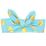 Girls Polka Dot Knot Elasticated Headband Baby Headband Hair Accessory