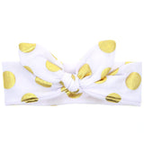 Girls Polka Dot Knot Elasticated Headband Baby Headband Hair Accessory