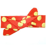 Girls Polka Dot Knot Elasticated Headband Baby Headband Hair Accessory