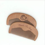 Sandal Wood Non Static Beard Or Hair Comb Hair Styling Set