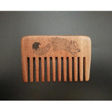 Sandal Wood Non Static Beard Or Hair Comb Hair Styling Set