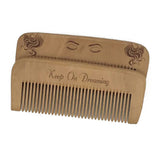 Sandal Wood Non Static Beard Or Hair Comb Hair Styling Set