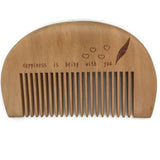 Sandal Wood Non Static Beard Or Hair Comb Hair Styling Set