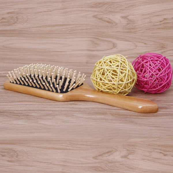Professional Wooden Paddled Cushion Massage Hair BrushWooden Handled Paddle Brush that works like a comb.Smoothing out the thickest and longest of manes to leave your hair soft, silky and tangle free.
Item Type: Hairbrulavishhairandbeauty.comProfessional Wooden Paddled Cushion Massage Hair Brush