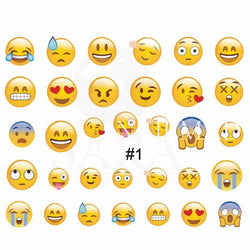1 Sheet Face Emoji Nail Art Water Decals/Stickers In Various ExpressioA quality Nail Art Decal that comes in a variety of colours and designs.The designs  are a mixture of humorous Face Emoji's in various expressionsDesigns. Suitable flavishhairandbeauty.com1 Sheet Face Emoji Nail Art Water Decals/Stickers