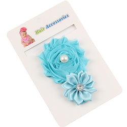 1 Piece Newborn To Toddler Baby Flower Headband With Crystal Detail