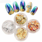 12 Boxes Set Of Multicolor Shiny Nail Sparkles Nail Art Glitter Stickers Decoration