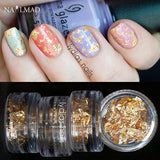 12 Boxes Set Of Multicolor Shiny Nail Sparkles Nail Art Glitter Stickers Decoration