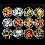 12 Boxes Set Of Multicolor Shiny Nail Sparkles Nail Art Glitter StickeThese 12 Boxes of Multicolour Shiny Nail Sparkles will glamorise any look.
A good selection of gold and silver sparkles and other shades in between. These holographilavishhairandbeauty.comMulticolor Shiny Nail Sparkles Nail Art Glitter Stickers Decoration