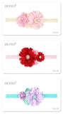 Children's Elasticated Headband Floral Detail Hair Accessory For Babies To Toddlers