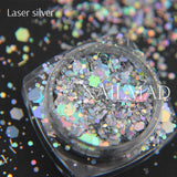 Nail Art Glitter Mix Hexagon Acrylic Glitter Nail Sequins With Holographic Nail Art Decorations