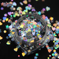 12 Boxes Set Of Multicolor Shiny Nail Sparkles Nail Art Glitter Stickers Decoration