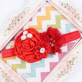 Flower Headband Hair Accessory With Imitation Pearl & Diamond Detail