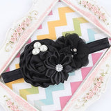 Flower Headband Hair Accessory With Imitation Pearl & Diamond Detail