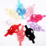 Flower Headband Hair Accessory With Imitation Pearl & Diamond Detail