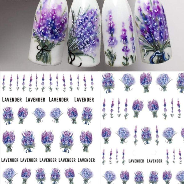 1 Sheet Blooming Purple Lavender Flower Water Decals Nail Art TransferA quality Nail Art Decal that comes in a blooming Lavender Flower design. 


Suitable for fingers and toes and great fun for adults and children.Easy to apply and malavishhairandbeauty.com1 Sheet Blooming Purple Lavender Flower Water Decals Nail Art Transfer Decals Nail Art