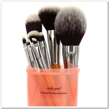 Deluxe Synthetic 8 Piece Makeup Brush Travel Set Tool Kit With Case
