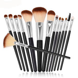 High Quality 15 Piece Professional Makeup Brushes Set Makeup Tools KitProfessional 15 Piece Brushes Set, not only beautiful, but also practical.
Brushes are made of high quality synthetic hair, antibacterial, with black betula handle.
lavishhairandbeauty.comHigh Quality 15 Piece Professional Makeup Brushes Set Makeup Tools Kit