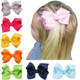 1 Piece Solid Bow Girls Hair Accessory With A Choice Of Clip. Bobble Or Headband