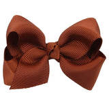 1 Piece Solid Bow Girls Hair Accessory With A Choice Of Clip. Bobble Or Headband