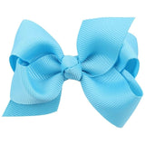 1 Piece Solid Bow Girls Hair Accessory With A Choice Of Clip. Bobble Or Headband