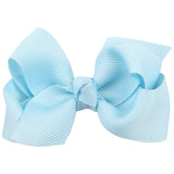 1 Piece Solid Bow Girls Hair Accessory With A Choice Of Clip. Bobble Or Headband