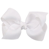 1 Piece Solid Bow Girls Hair Accessory With A Choice Of Clip. Bobble Or Headband