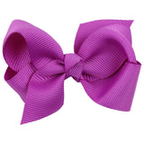 1 Piece Solid Bow Girls Hair Accessory With A Choice Of Clip. Bobble Or Headband