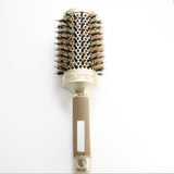 Professional Salon Styling Nano Ionic Boar Bristle Round Barrel Hair Brush 4 Piece Set