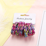 Multi Coloured Pack Of Cotton Print Elasticated Bobble Hairband Hair Accessories