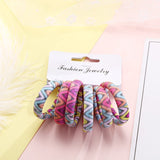 Multi Coloured Pack Of Cotton Print Elasticated Bobble Hairband Hair Accessories