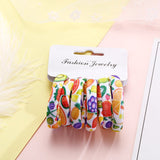 Multi Coloured Pack Of Cotton Print Elasticated Bobble Hairband Hair Accessories