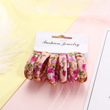 Multi Coloured Pack Of Cotton Print Elasticated Bobble Hairband Hair Accessories