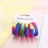 Multi Coloured Pack Of Cotton Print Elasticated Bobble Hairband Hair Accessories