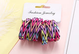 Multi Coloured Pack Of Cotton Print Elasticated Bobble Hairband Hair Accessories