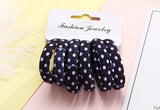 Multi Coloured Pack Of Cotton Print Elasticated Bobble Hairband Hair Accessories