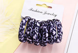 Multi Coloured Pack Of Cotton Print Elasticated Bobble Hairband Hair Accessories